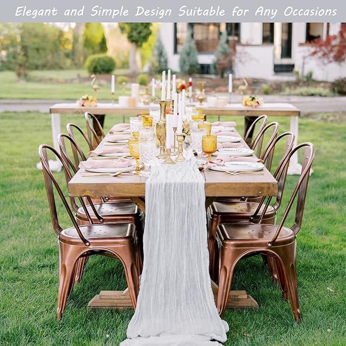 12 Pack Boho Gauze Table Runner - Image 7