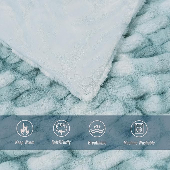 Ultra Soft Luxury Faux Fur Twin Blanket - Image 3