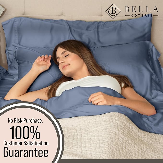 Bella Coterie Luxury Bamboo Viscose Twin Size Sheet Set | 100% Organically - Image 5