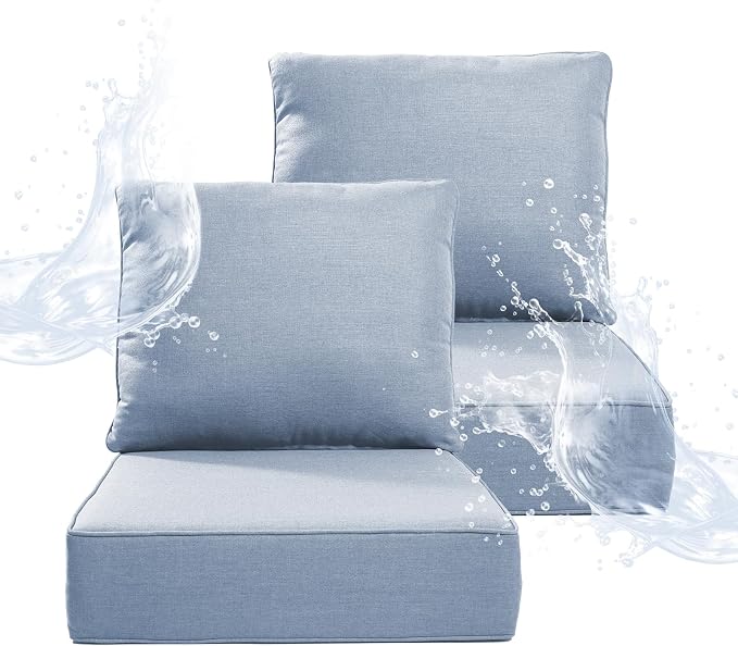 6" Thicker Outdoor Chair Cushion 2 Sets by Artfurniz