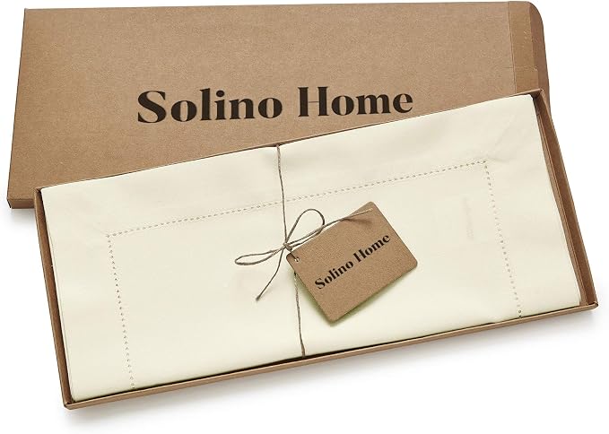 Solino Home Ivory Table Runner 108 Inches Long - Image 5