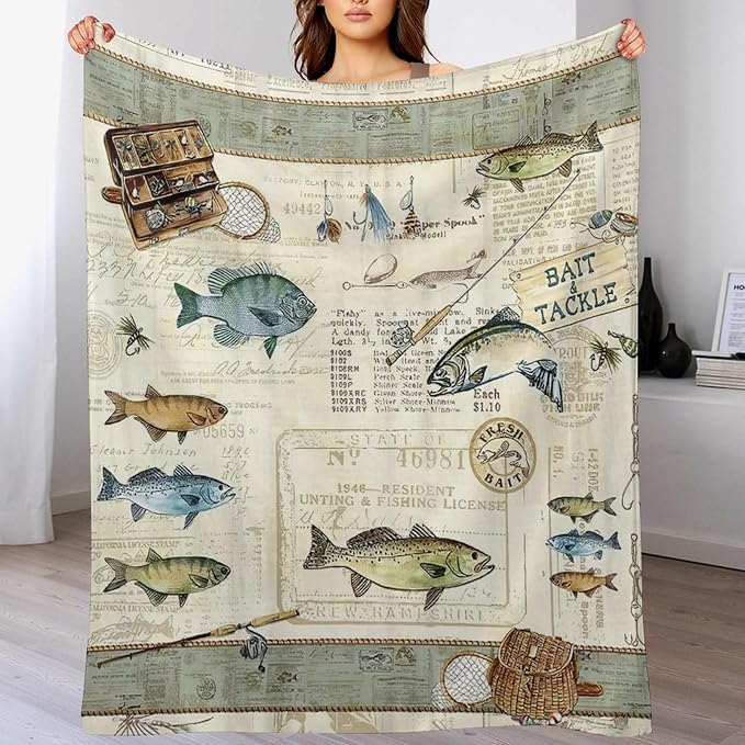 Fishing Blanket Gifts for Men and Kids - Image 4