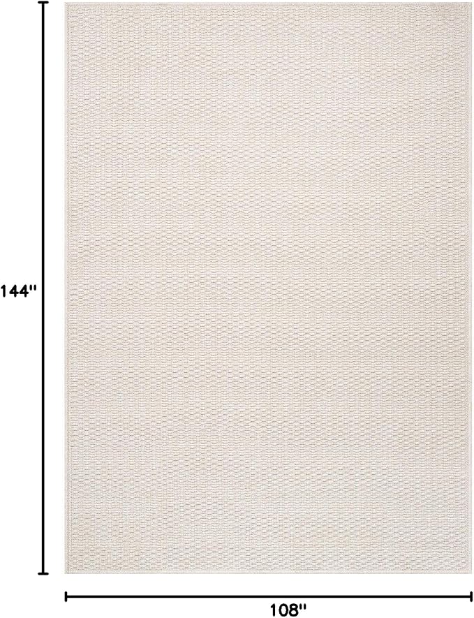 Easy Jute Rug 9x12 Indoor Outdoor Natural Rugs Solid Fiber Rug Woven Area Rug - Image 2