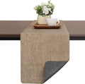 Table Runners 72 Inches Long, Dual-Sided Faux Leather Farmhouse Table Runner by Chitomars
