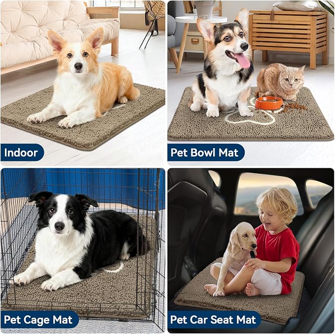Bcoimo Super Absorbent Dog Door Mat, Pet Rugs - Image 6