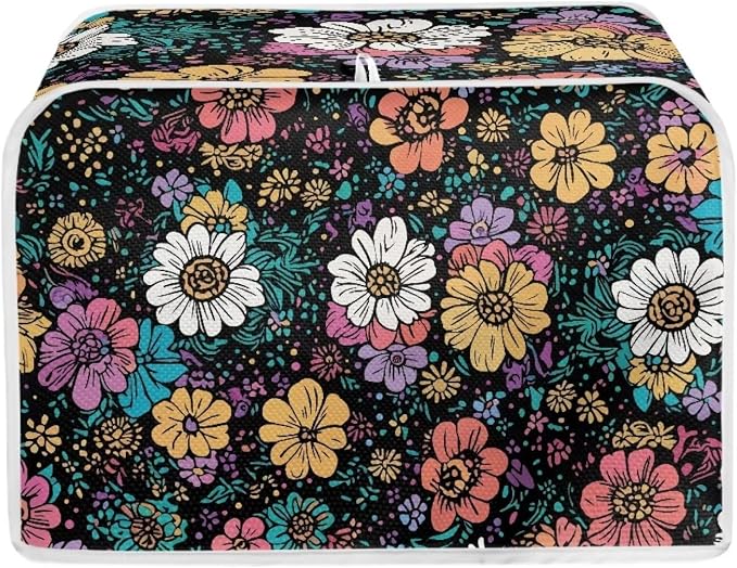 Flower 2 Slice Bread Maker Cover by Baxinh