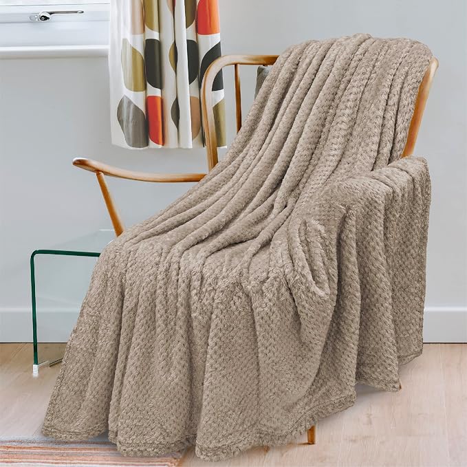 PAVILIA Tan Taupe Throw Blanket - Image 9