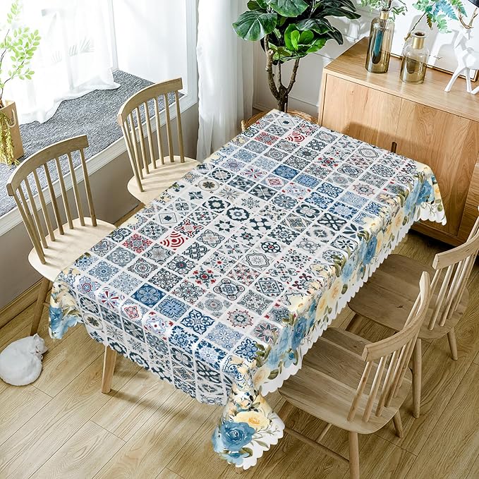 54x108inches Moroccan Tablecloth Oriental Eastern Pattern - Image 5