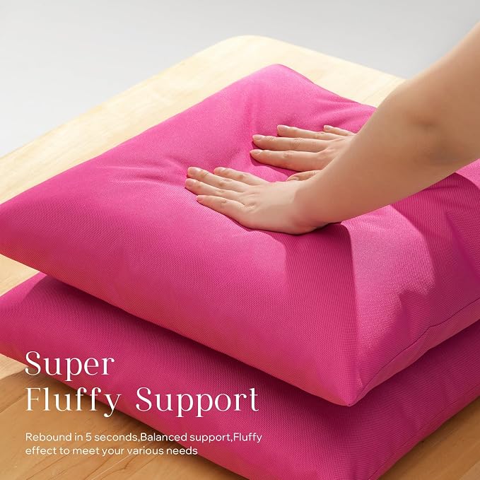 Phantoscope Pack of 4 Premium Dual Usage Outdoor Pillow Inserts, Waterproof - Image 4