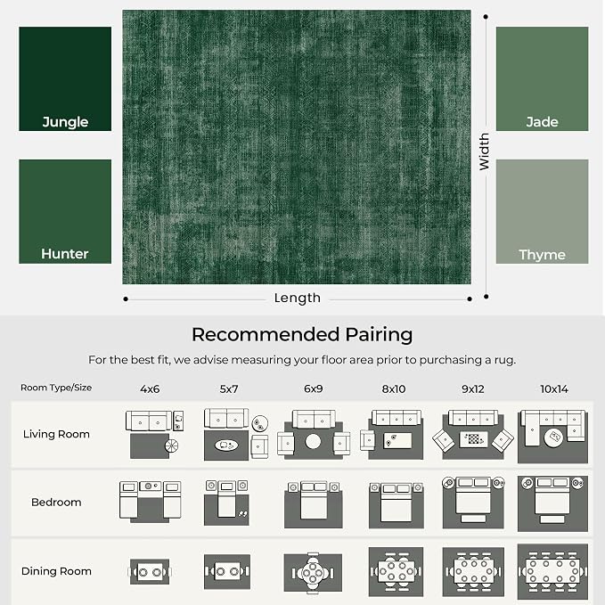 Kokia Abstract Area Rugs 9x12 Bedroom Washable Decor Low Pile Non-Slip - Image 3