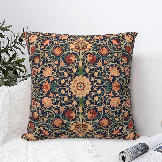 William Morris Vintage Floral 16x16 inches Throw Pillow Covers Cushion Covers - Image 2