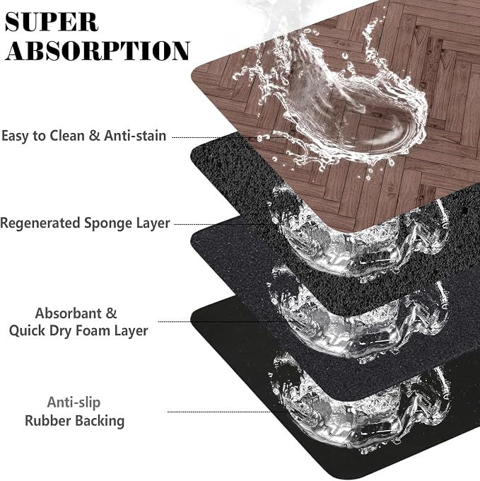 Personalized Dog Food Mat for Floors Absorbent, Custom Pet Cat Food Mat - Image 6