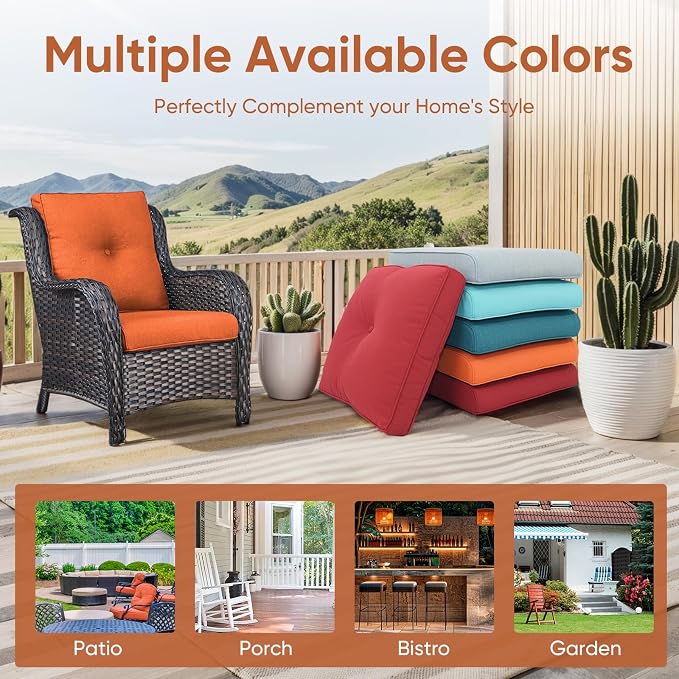 10-Piece Outdoor Patio Cushion Set - Image 4