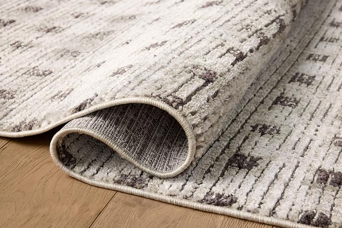 Loloi Jeremiah Brent Bleecker Collection BLE-06 Silver/Charcoal 2'-7" x 10'-0" - Image 4