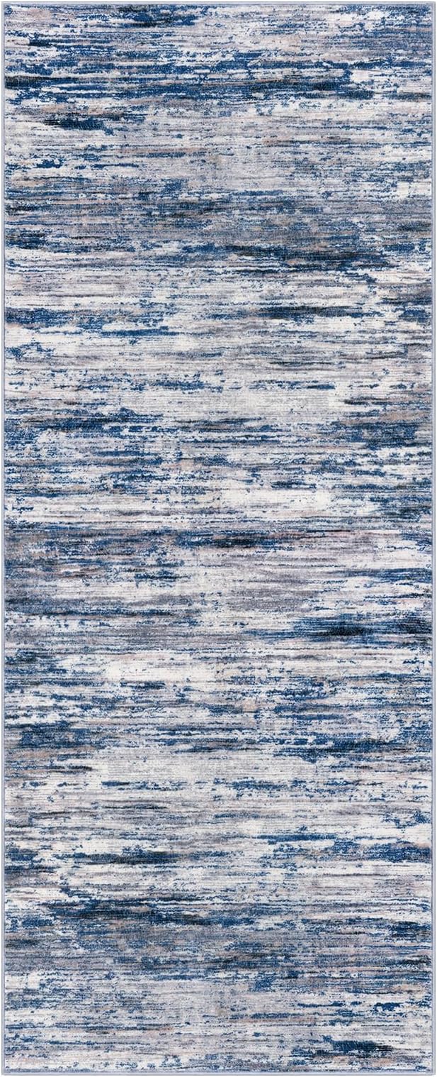 2x5 Modern Abstract Runner Rug for Hallways, Non-Shedding Washable Rug for - Image 8