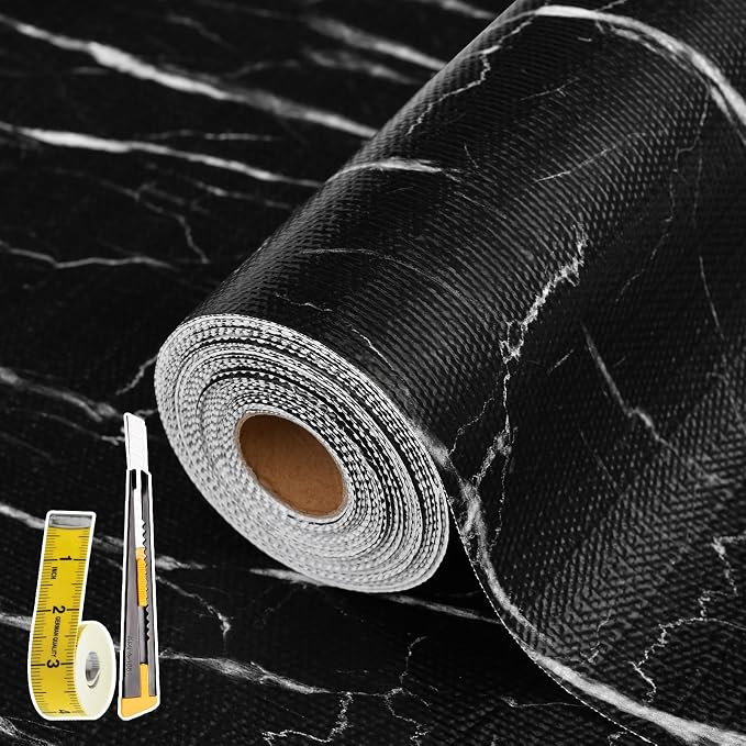 Drawer and Shelf Liner for Kitchen Cabinet: 17 in X 30 Ft Non Slip Waterproof by Kimhan