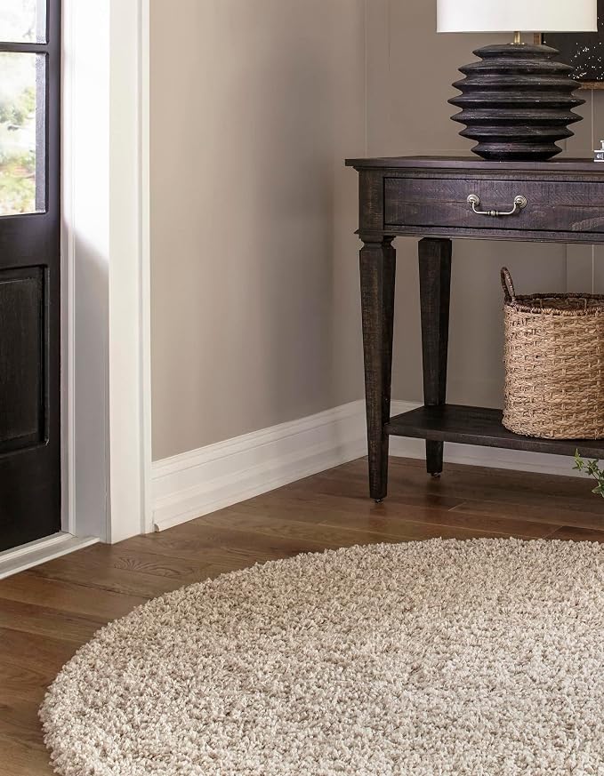 Unique Loom Solid Shag Collection Area Rug - Image 2