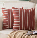 Caflife Boho Fall Throw Pillow Covers 18x18 Set of 2 Soft Farmhouse Decorative by Caflife