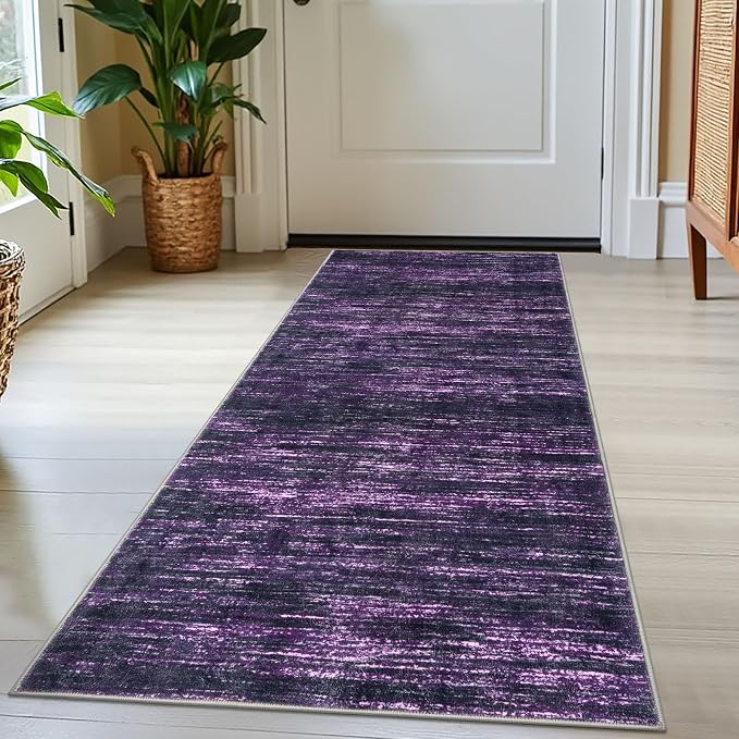 2x5 Modern Abstract Runner Rug for Hallways, Non-Shedding Washable Rug for by SiiloomRug