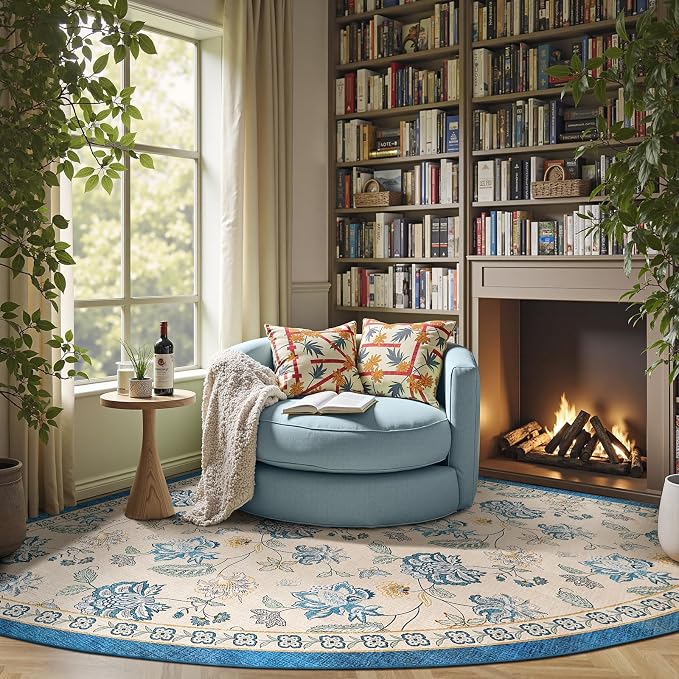 jinchan Elora Floral Corner Rug - Image 4