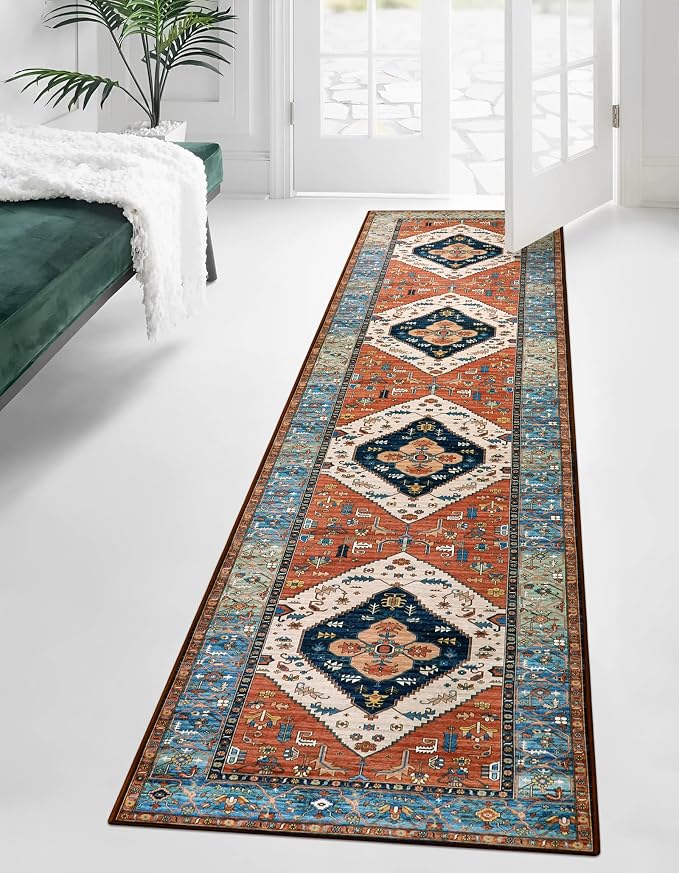 Lahome Boho Runner Rugs for Hallway 2x10 Extra Long Washable Non-Slip Hallway - Image 4