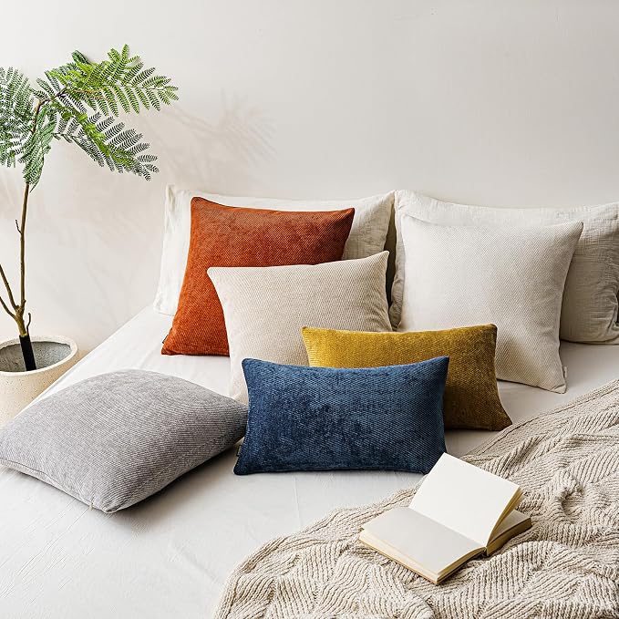 a moment Pack of 2 Decorative Chenille Throw Pillow Covers - Image 5
