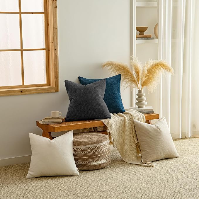 a moment Pack of 2 Decorative Chenille Throw Pillow Covers - Image 5