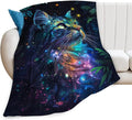 Fantasy Cat Blanket Cat Throw Blanket Cat Gifts and Decor Cat Blanket by citari