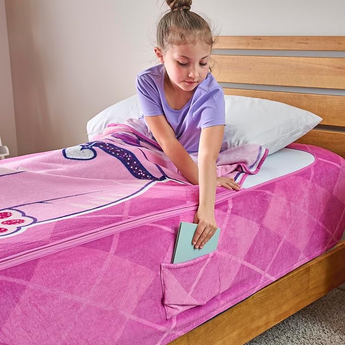 ZippySack Twin Bed Zip-Up Bedding – Super Soft Fleece Fitted Blanket - Image 6
