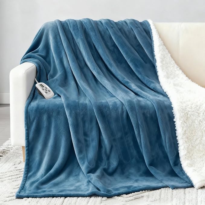 Heated Blanket Electric Blanket Twin 62"x84" Fast Heating Electric Blanket - Image 2