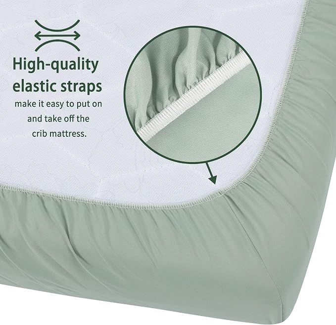 Pack and Play Sheets Fitted, 2 Pack Pack n Play Sheets - Image 4