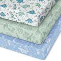 Pack and Play Sheets Fitted 3 Pack, Mini Crib Sheets by Unnivoll