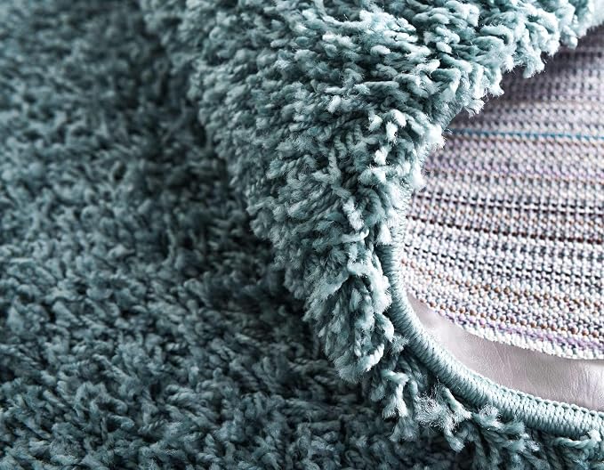 Unique Loom Solid Shag Collection Area Rug - Image 7