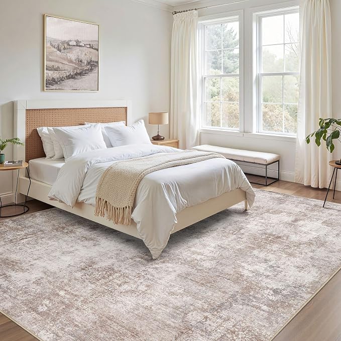 Washable 5X7 Area Rug: Modern Abstract Soft Non-Slip Indoor Rugs Home Decor - Image 3