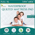 Full XL Size Waterproof Mattress Pad by FourSeasonsEssentials