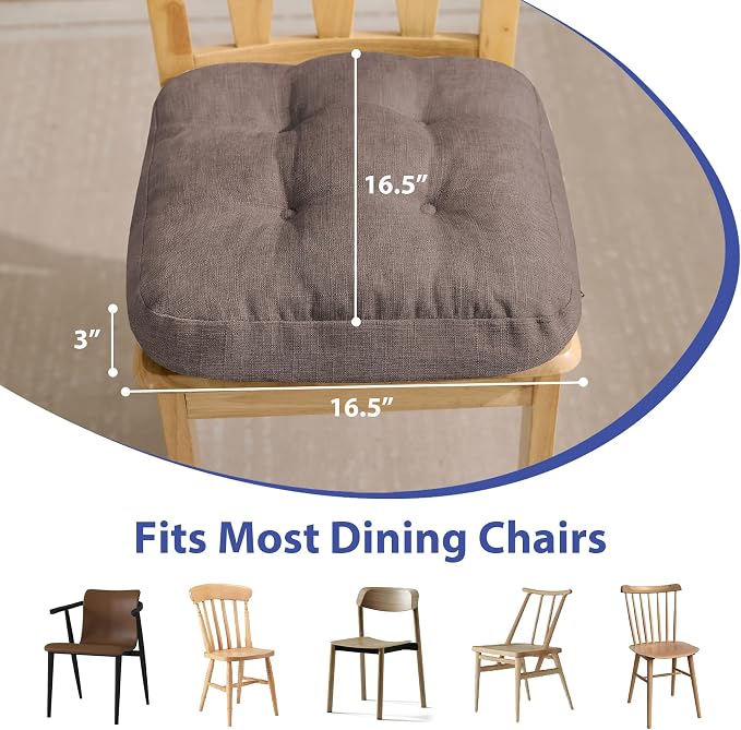 Chair Cushions for Dining Chairs, Dining Chair Cushions, Tufted Indoor Chair - Image 3