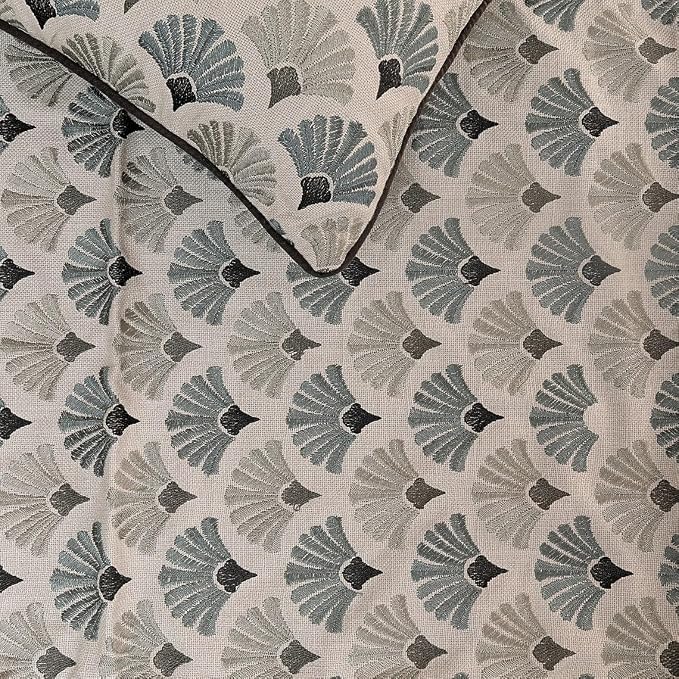 The HomeCentric King Queen Twin Blue & Grey Designer Full 68"x18" Bed Runner - Image 3