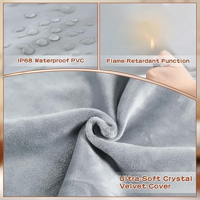 Pet Heating Pads for Cats & Dogs Outdoor Indoor, 17.7 * 17.7inches Puppy Cat - Image 5