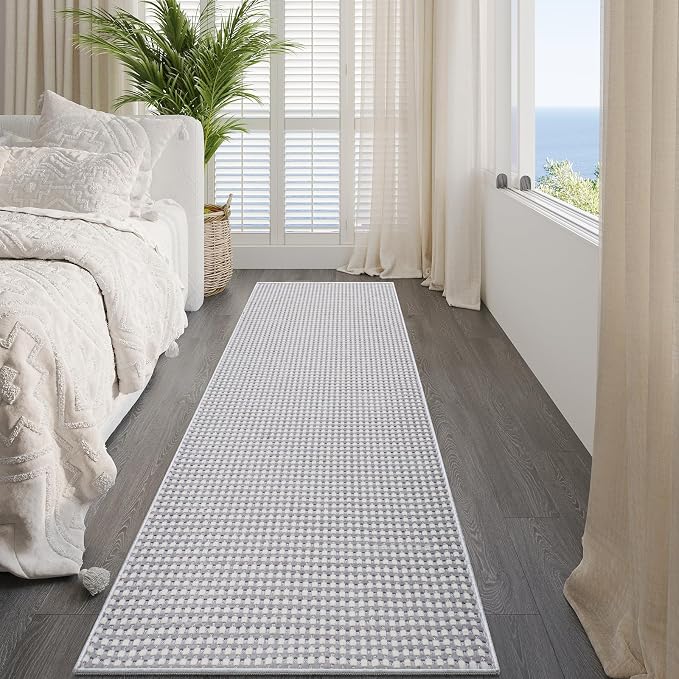 Boho 2x8 ft Runners for Hallways Extra Long Woven Washable Kitchen Runner Mat - Image 8
