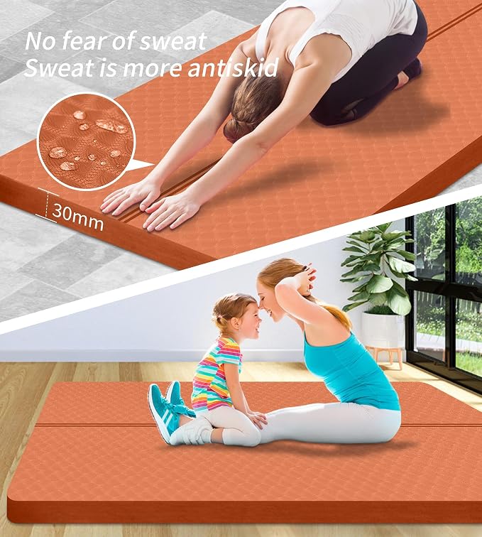 nuveti Large Exercise Mat - 15mm/20mm/30mm Thick Yoga Mat | Workout Mat - Image 6