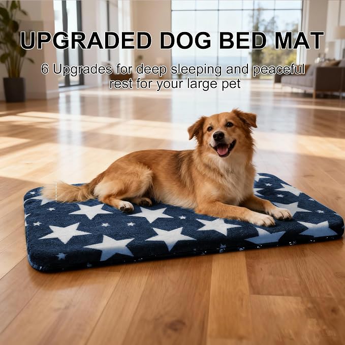 Washable Dog Bed Plush Orthopedic Outdoor Crate Mat - Image 2