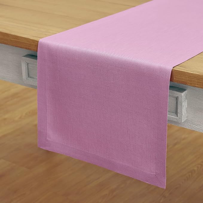 Solino Home Linen Violet Table Runner 48 Inches - Image 2