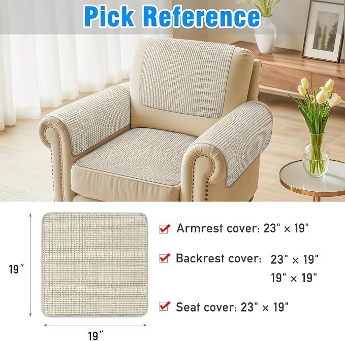 Couch Arm Covers, Sofa Arm Covers, Waterproof Armrest Cover - Image 6