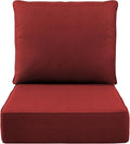 Luxury 6" Outdoor Cushions for Patio Furniture, Fade Resistant Couch Chair by Pugire
