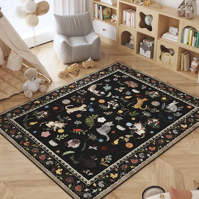 Rugcomf Area Rugs 8x10 Rug for Living Room Clearance Washable Boho Area Rug Non - Image 5