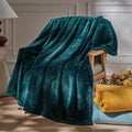 NEWCOSPLAY Super Soft Throw Blanket Dark Teal Premium Silky Flannel Fleece by NEWCOSPLAY