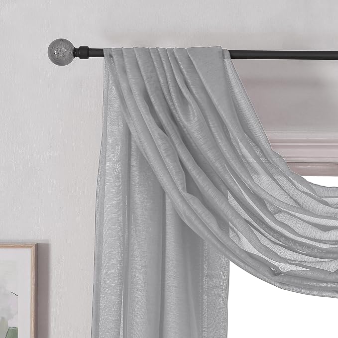 DONREN Grey Window Scarf for Background - Image 5