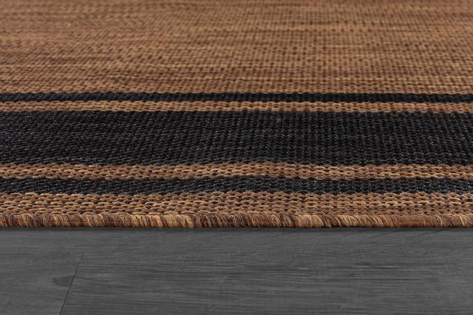 Beverly Rug Large Outdoor Rug 9x12 Modern Bordered Area Rugs - Image 6