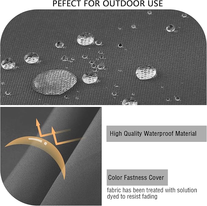 idee-home Outdoor Cushions for Patio Furniture, Outdoor Seat Cushion, - Image 4