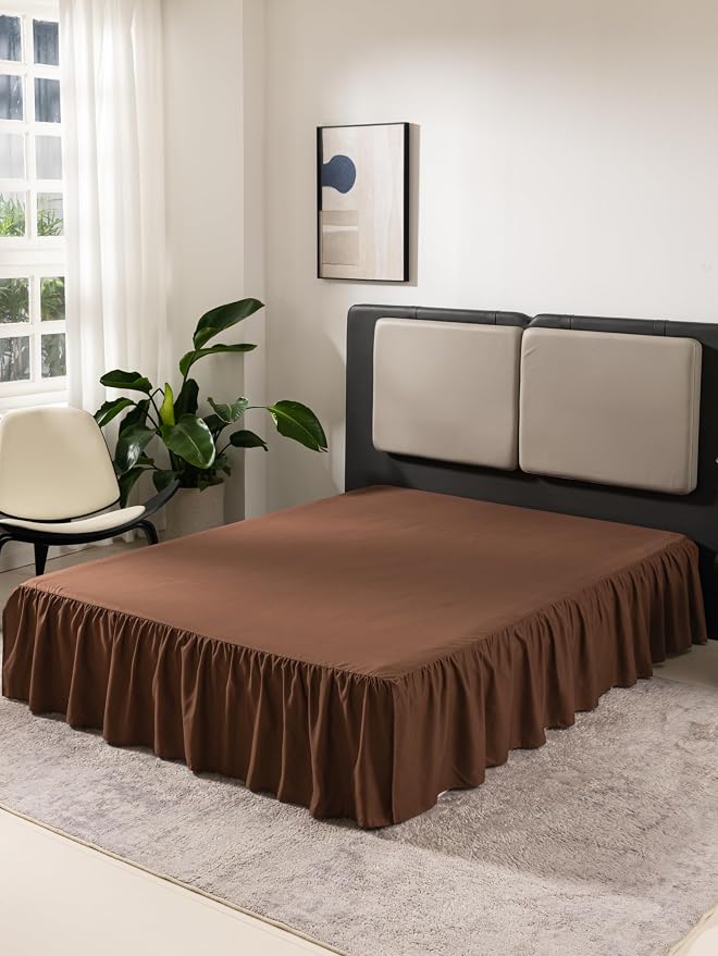 Brown Ruffled Bed Skirt - Image 7